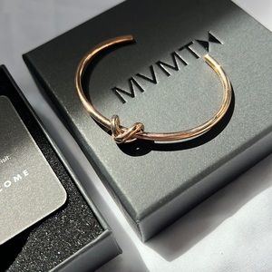 MVMT KNOT CUFF ROSE GOLD